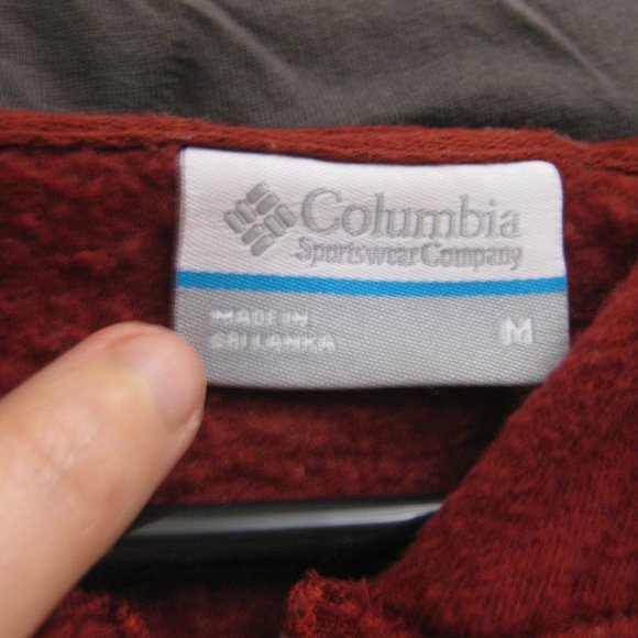 EUC red Columbia hoodie sweatshirt M medium - Picture 4 of 4